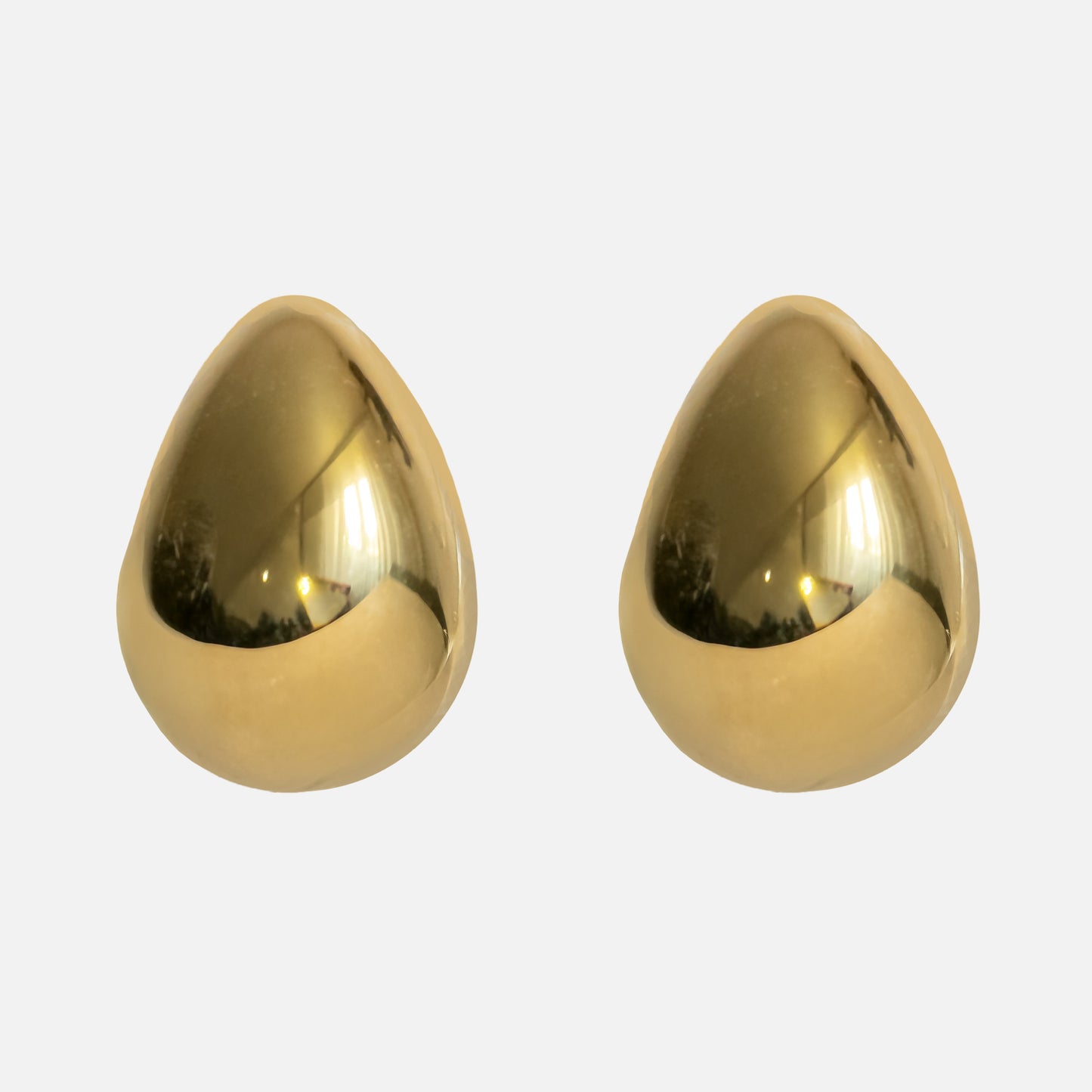 Ohrstecker aus 18K Gelbgold – Poliertes Design