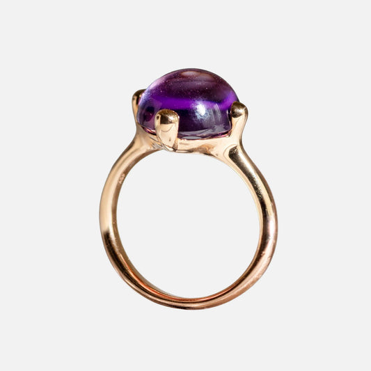 Ring mit Amethyst – 18K Gelbgold