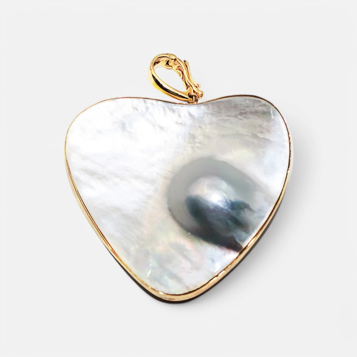 Marbel-Perle in 14K Gold – Eleganter Anhänger