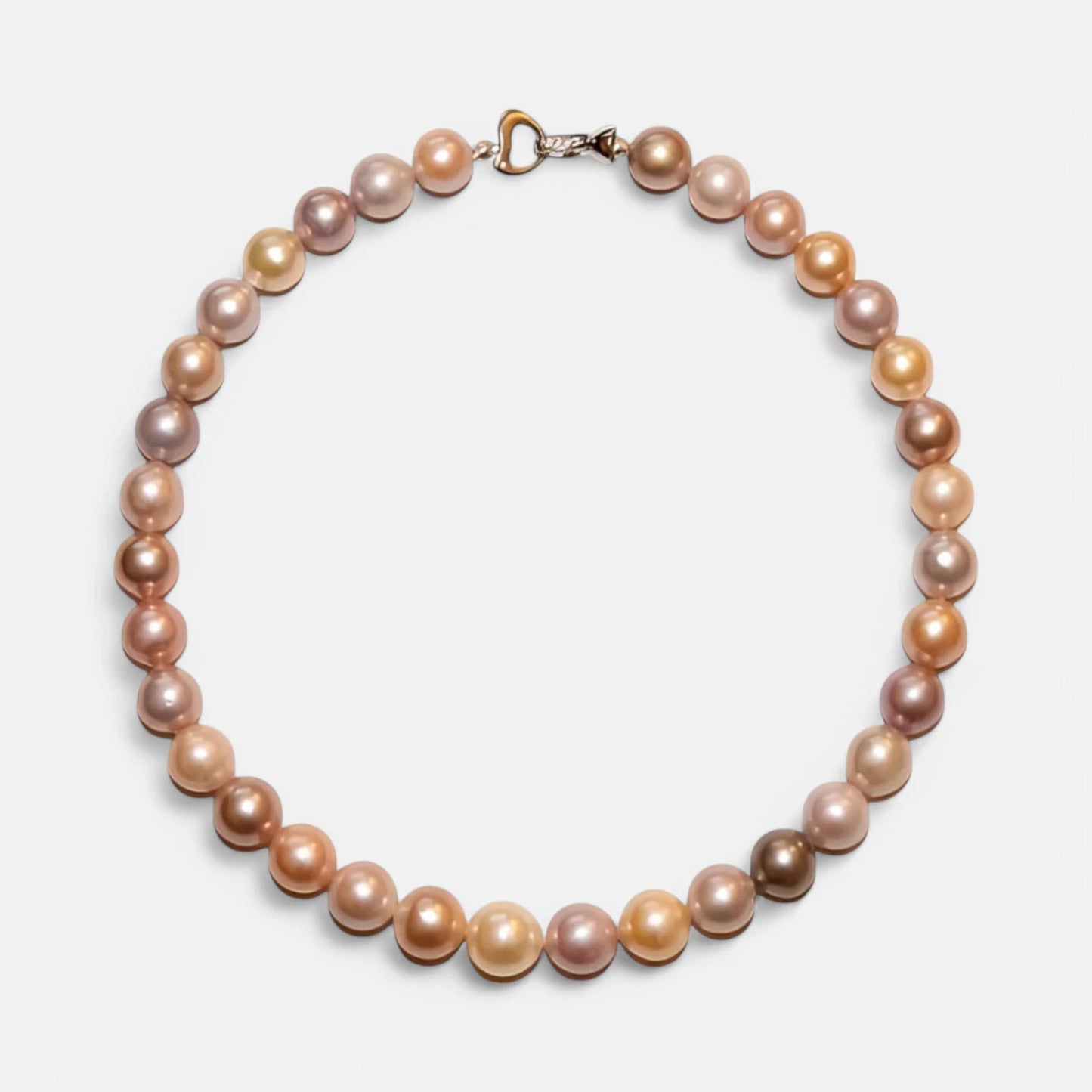 Ming-Perlenkette mit einzigartigem Farbspiel in Rosa