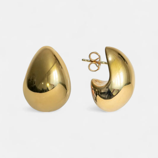 Ohrstecker aus 18K Gelbgold – Poliertes Design