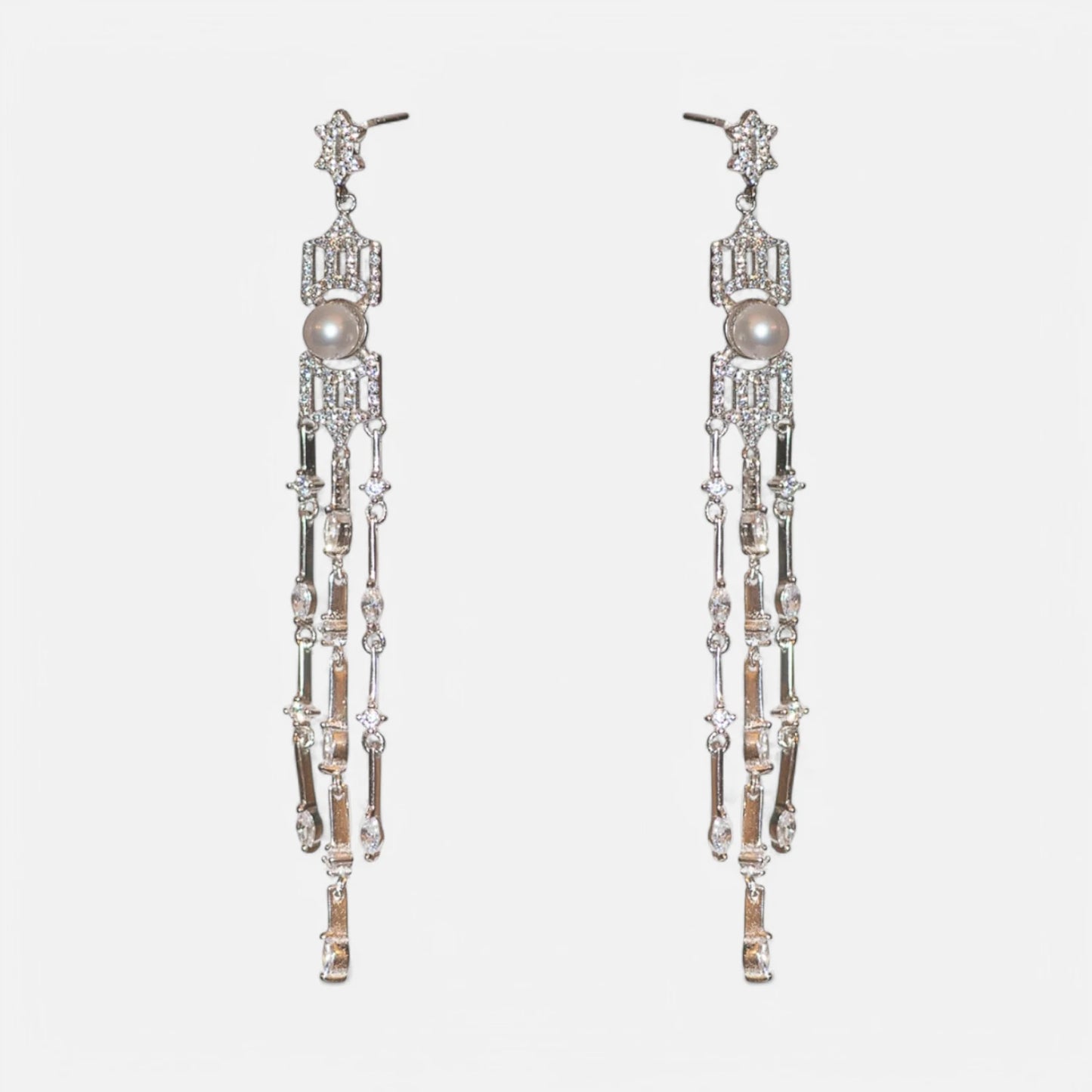 Ohrringe aus 950er Silber mit Süßwasserperlen – Elegant & pur