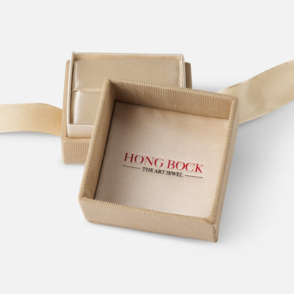 Smaragd-Ring mit Brillant in 18K Weißgold – Elegantes Design