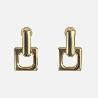 Design-Ohrringe aus 18K Gelbgold – Geometrische Form