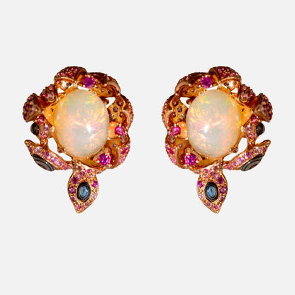 Opal-Schmuckset von HONG BOCK – Ring & Ohrringe in Gold