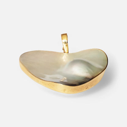 Marbel-Perle in 14K Gold – Eleganter Anhänger