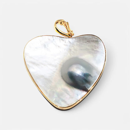 Marbel-Perle in 14K Gold – Eleganter Anhänger