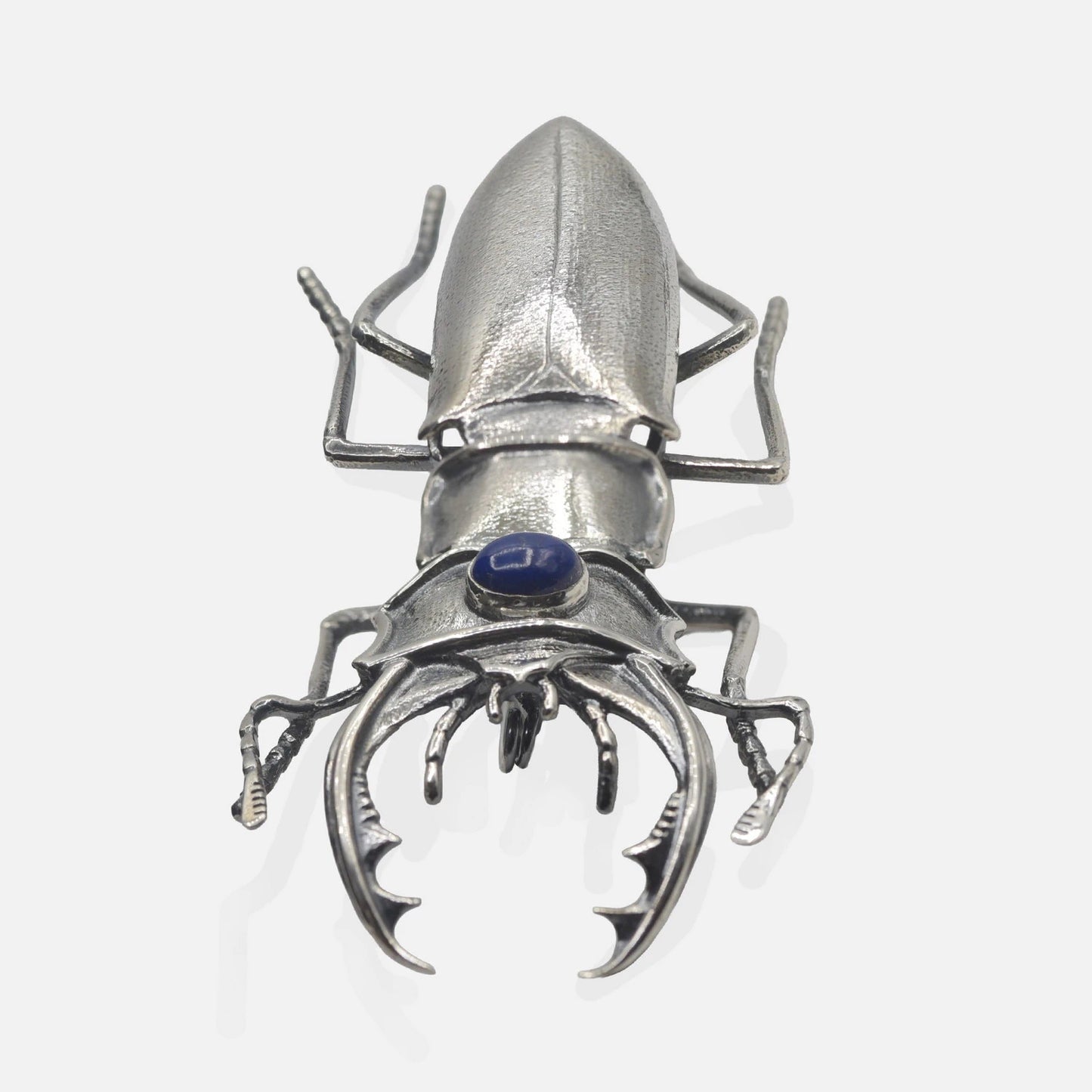 Silberanhänger Ameise mit Lapis – Künstlerisches Design