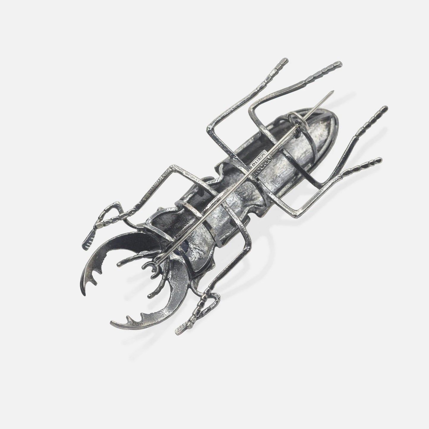 Silberanhänger Ameise mit Lapis – Künstlerisches Design