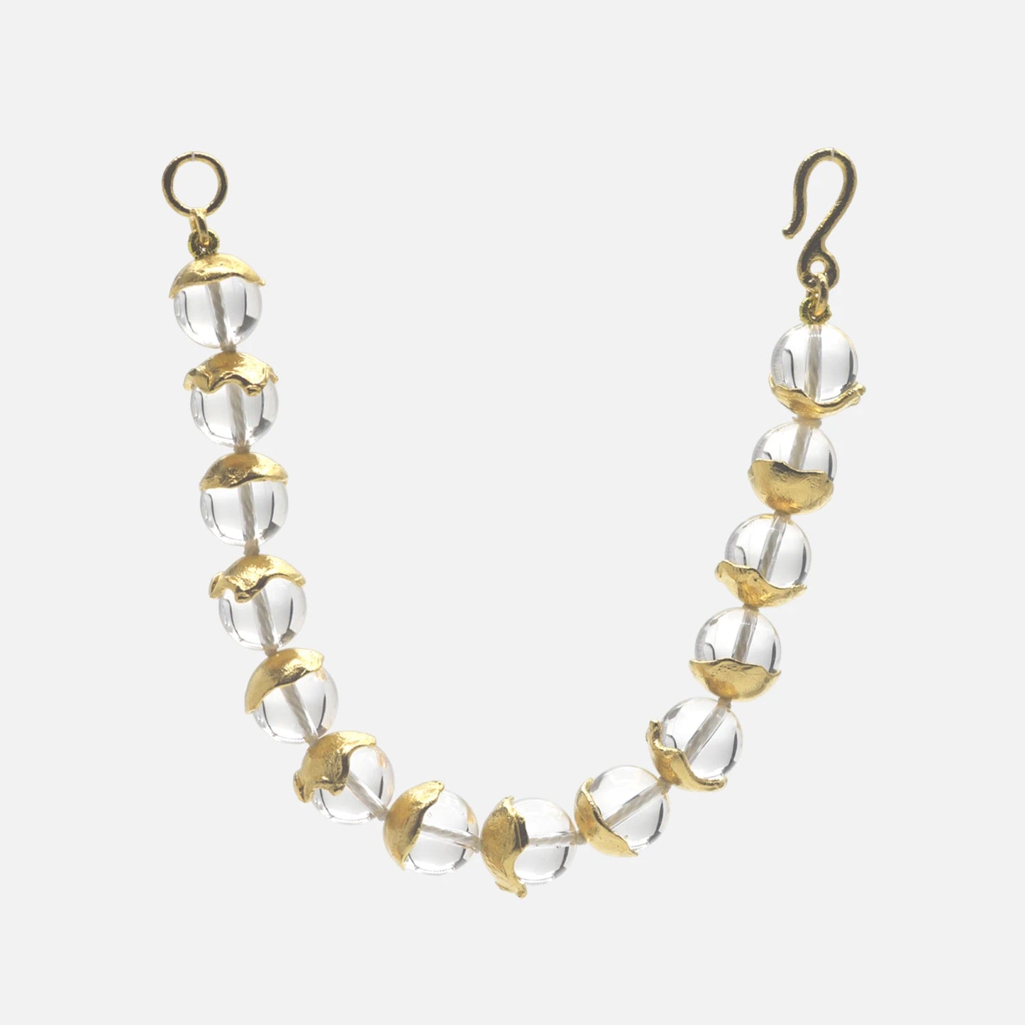 Vergoldetes Armband mit Bergkristall – Elegantes Design