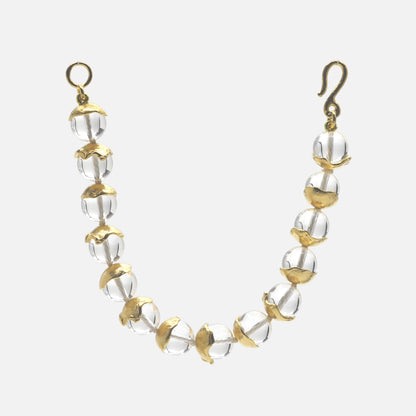 Vergoldetes Armband mit Bergkristall – Elegantes Design