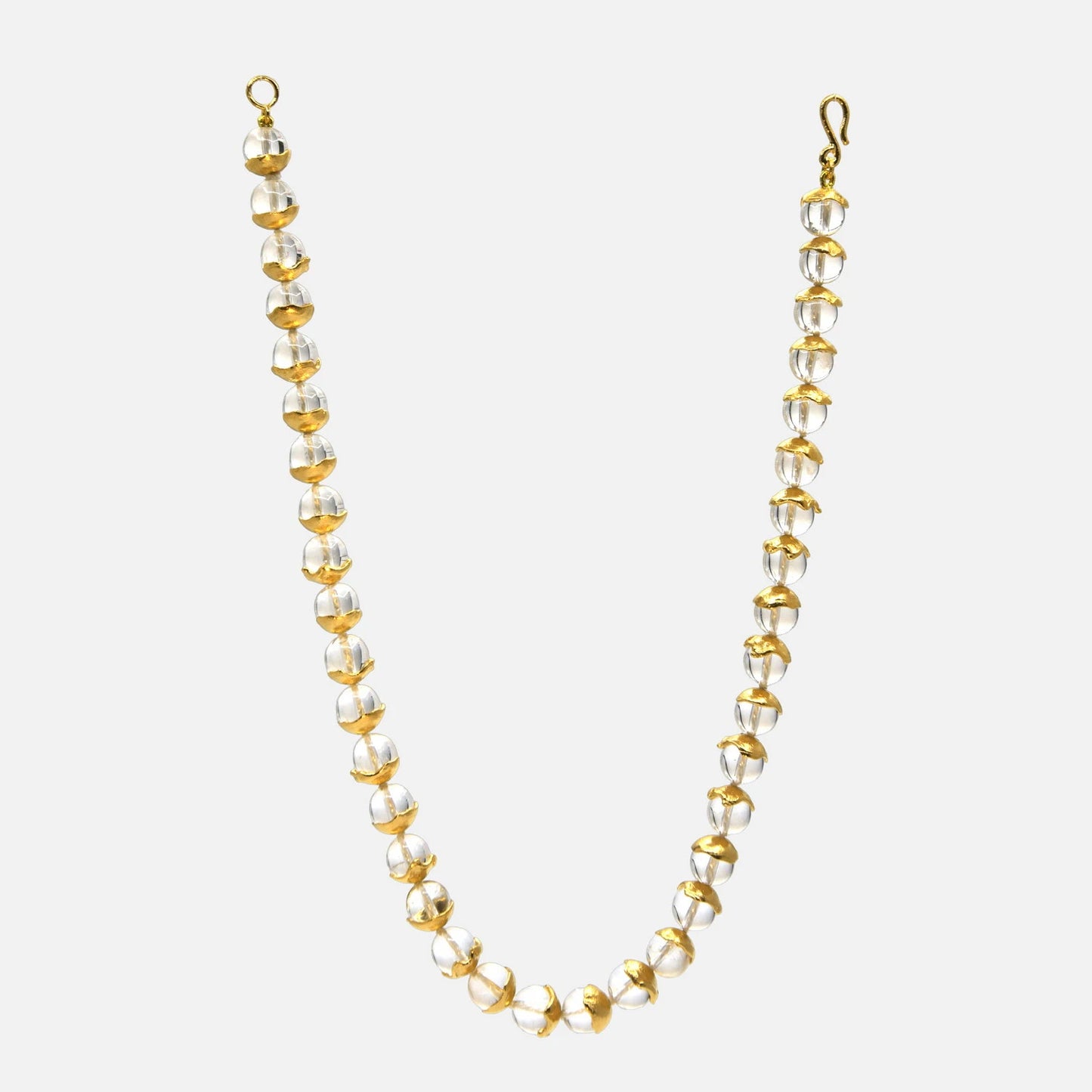 Vergoldete Kette mit Bergkristall – Klassische Eleganz