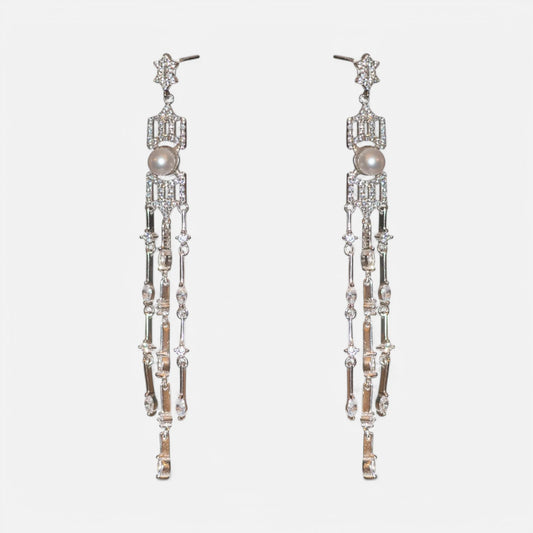 Ohrringe aus 950er Silber mit Süßwasserperlen – Elegant & pur