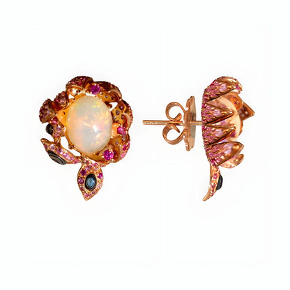 Opal-Schmuckset von HONG BOCK – Ring & Ohrringe in Gold