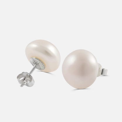Ohrstecker mit Süsswasserperle – Silber