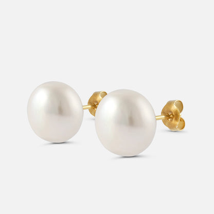 Ohrstecker mit Süsswasserperle – Silber