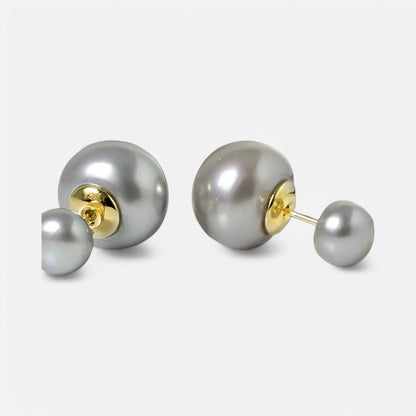 Zuchtperlen-Ohrstecker in 585er Gold – Zwei Seiten, ein Statement