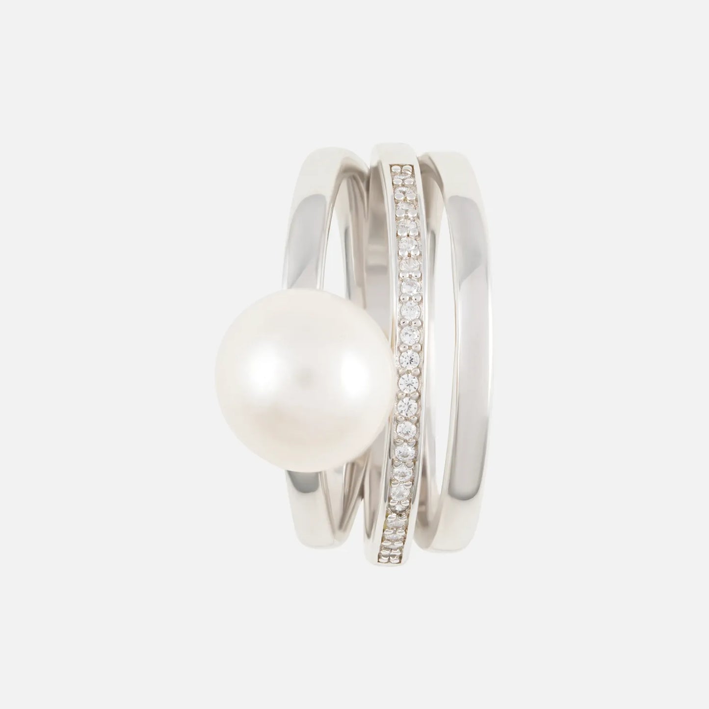 Silberring mit Perle – Zeitlose Harmonie