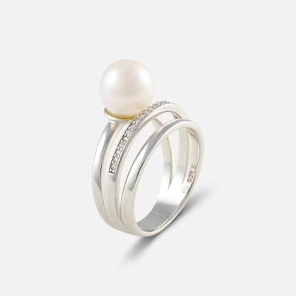 Silberring mit Perle – Zeitlose Harmonie