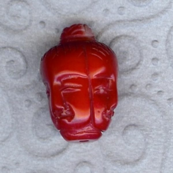 Buddha Kopf, Bambuskorallen rot-0