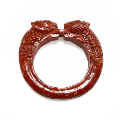 HONG BOCK-Coral Bangle lion head in red