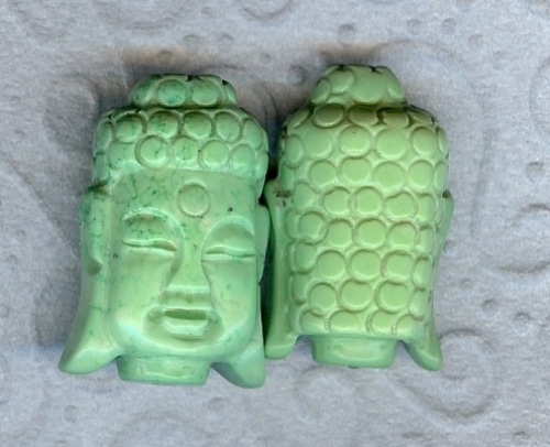 Magensit Buddha kopf hell grün-0