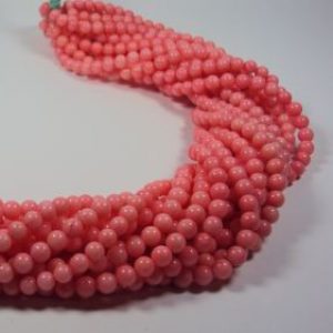 HONG BOCK-Bamboo coral pink spherical shape in 6 mm