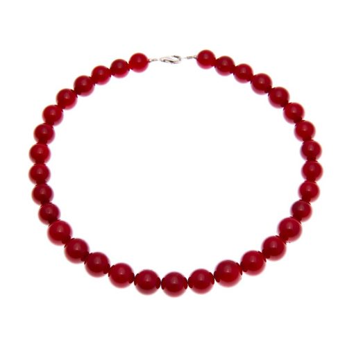 HONG BOCK-Bamboo coral necklace red in 8mm