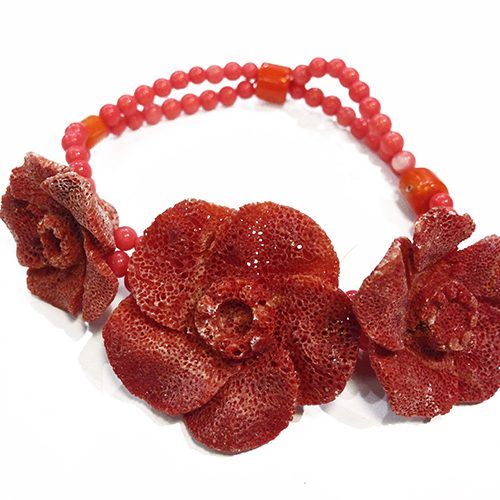 HONG BOCK-Coral flower Bracelet red