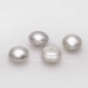 HONG BOCK-Süßwasser Perlen lose weiß, Perlen Größe 5 - 6 mm