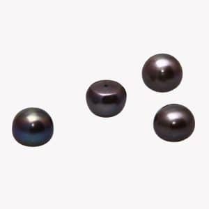 Süsswasser Perlen lose schwarz, Perlen Größe ca. 9,5 mm