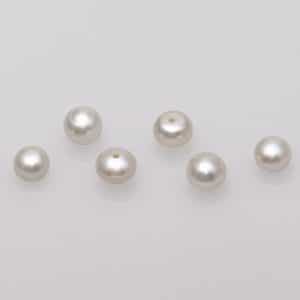 Süßwasser Perlen lose weiß, Perlen Größe ca. 5 mm