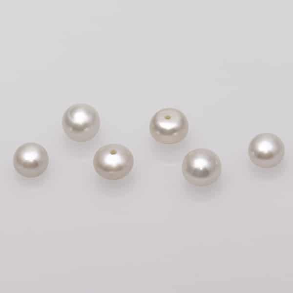 Süßwasser Perlen lose weiß, Perlen Größe ca. 5 mm-0