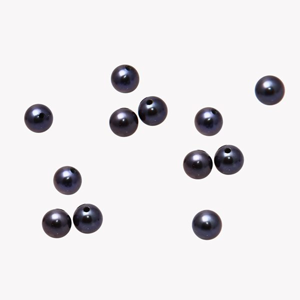 Süßwasser Perlen lose schwarz, Perlen Größe ca. 5 mm, AA-0