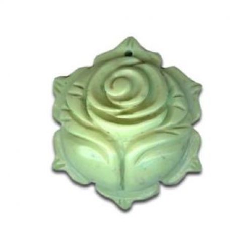 Magnesite flower pendant