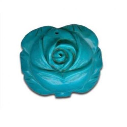Magnesite flower pendant lieht blue