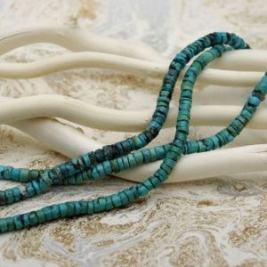 HONG BOCK-Turquoise string clieces in 7-8mm