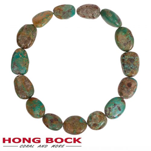 HONG BOCK -turquoise in nugget 22x30mm