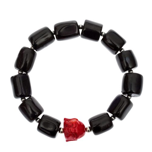 HONG BOCKCoral Bracelet with black and red