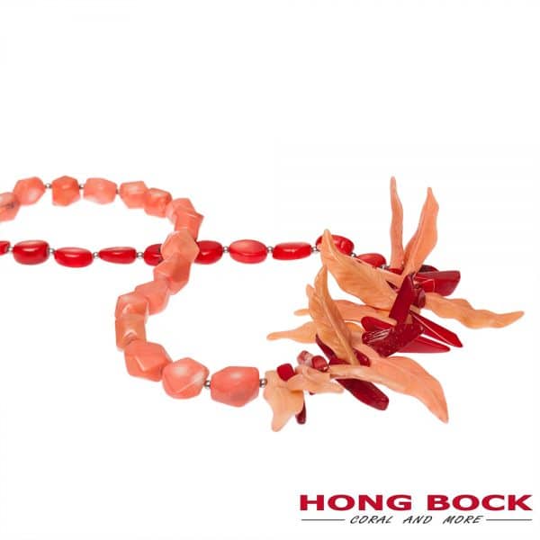 HONG BOCK-Design - Korallenkette in rot und pink-2274