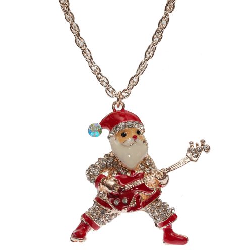 HONG BOCK-Weihnachtsmann Rockroll kette aus Messing in 80cm lang