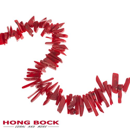 HONG BOCK-Bambuskorallen stäbchen Ast in rot, 43cm lang