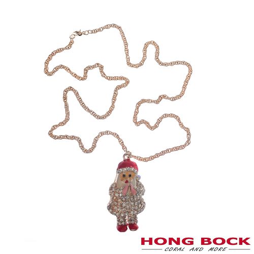 HONG BOCK-Weihnachtsmann kette aus Messing in 80cm lang