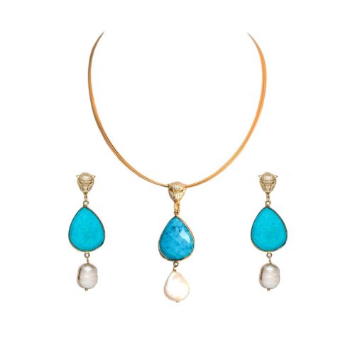 HONG BOCK design jewelry / necklace + earrings