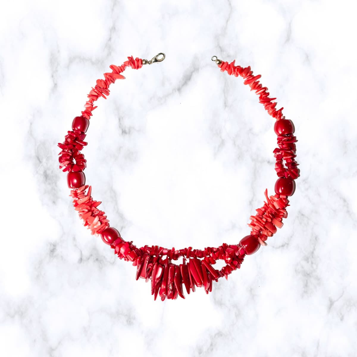 HONG BOCK-design necklace red coral