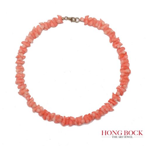 HONG BOCK-Delicate Bamboo Coral Pink in 43cm long