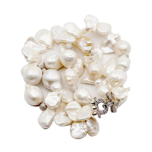 HONG BOCK design pearl bracelet made of several rows