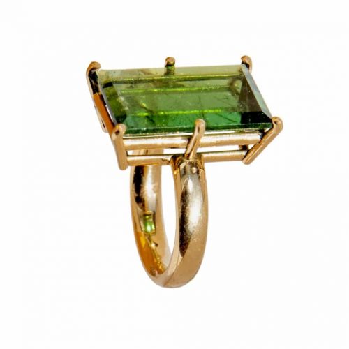 HONG BOCK-Design Ring /Türmalin in 750 Kt GG