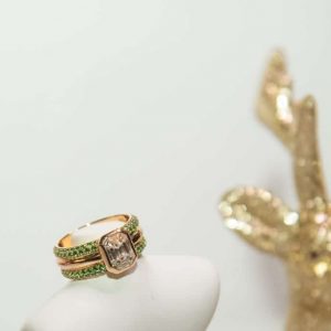 HONG BOCK-Design Diamant Ring in 18K GG